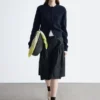 Strick-Cardigan mit Rippbündchen