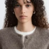 Strick-Cardigan mit Rippbündchen