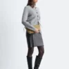 Strick-Cardigan mit Rippbündchen