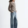 Strick-Cardigan mit Rippbündchen