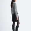 Strick-Cardigan mit Rippbündchen