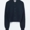 Strick-Cardigan mit Rippbündchen