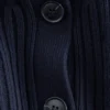Strick-Cardigan mit Rippbündchen