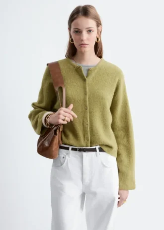 Strickcardigan aus Alpaka-Mischung