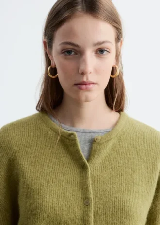 Strickcardigan aus Alpaka-Mischung