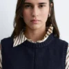 Strickpullover-Weste
