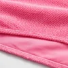 Strukturierte Bikini-Slips mit hoher Taille