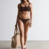 Strukturiertes Bikini-Oberteil