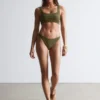 Strukturiertes Bikini-Oberteil