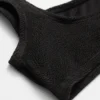 Strukturiertes Bikini-Oberteil mit quadratischem Ausschnitt