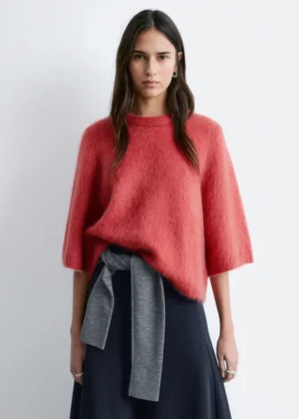 T-Shirt aus Mohair-Mischung