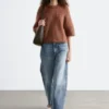 T-Shirt aus Mohair-Mischung