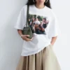 T-Shirt mit übergroßem Aufdruck