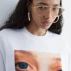 T-Shirt mit übergroßem Aufdruck