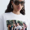 T-Shirt mit übergroßem Aufdruck