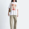 T-Shirt mit übergroßem Aufdruck