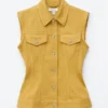 Taillierte Jeansweste