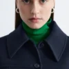 Taillierte Wolljacke