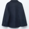 Taillierte Wolljacke