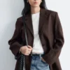 Taillierter Leinen-Blazer