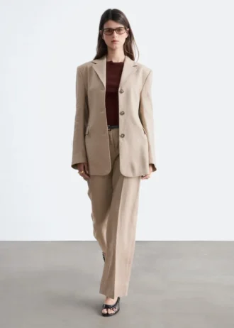 Taillierter Leinen-Blazer