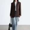 Taillierter Leinen-Blazer