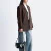Taillierter Leinen-Blazer