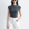 Tailliertes Jersey-T-Shirt