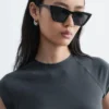 Tailliertes Jersey-T-Shirt