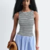 Tanktop aus Rippstrick
