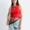 Tanktop aus Rippstrick