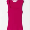 Tanktop aus Rippstrick