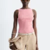 Tanktop aus Rippstrick