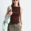 Tanktop aus Rippstrick
