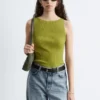 Tanktop aus Rippstrick