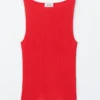 Tanktop aus Rippstrick