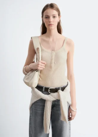 Tanktop mit Wellenkante