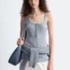 Tanktop mit Wellenkante
