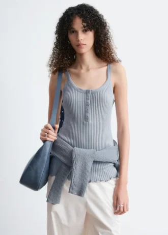 Tanktop mit Wellenkante