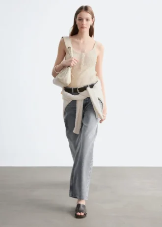 Tanktop mit Wellenkante