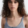Tanktop mit Wellenkante