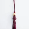 Taschenanhänger aus Leder mit Quaste