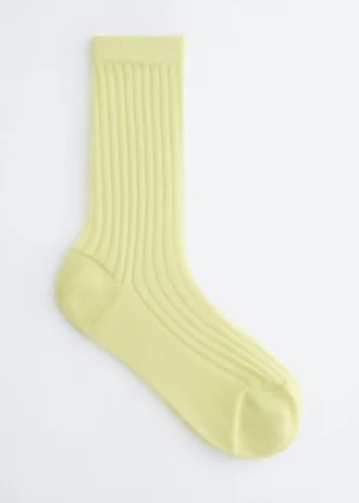 Transparente Rippensocken