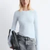 Transparentes Langarmshirt