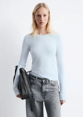Transparentes Langarmshirt