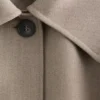 Trenchcoat aus Wolle mit Bindegürtel