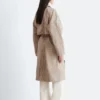 Trenchcoat mit kariertem Muster und Schnallengürtel