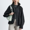 Twill-Jacke mit Reißverschluss