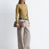 Twillhose mit weitem Bein