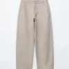 Twillhose mit weitem Bein